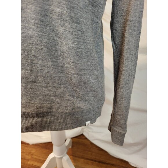Womans We Norwegians Merino Wool Red Gray Crew Neck Sweater Size Small - Picture 3 of 6